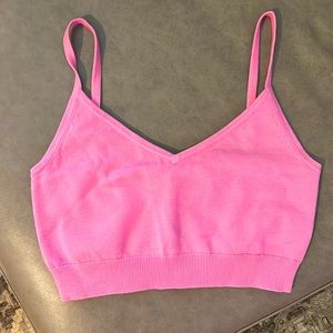 Intermix Crop Cami L Pink NWT